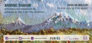 Exposición Armine Shahin. paisaxes ao óleo e con fíos